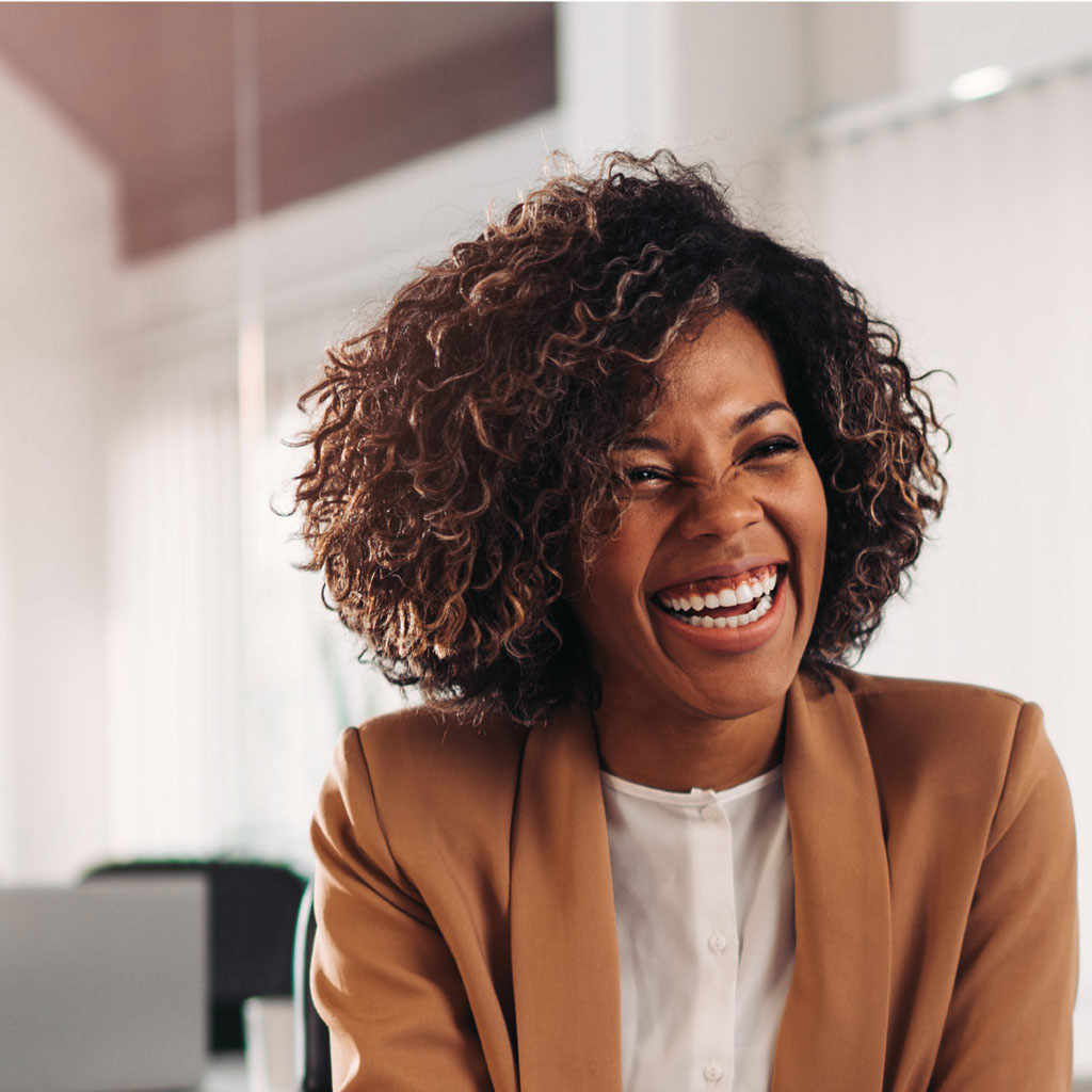 Addison Group's diversity and inclusion page. Picture of a woman smiling.