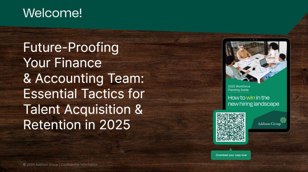 Addison Group WPG Webinar Series Finance and Accounting