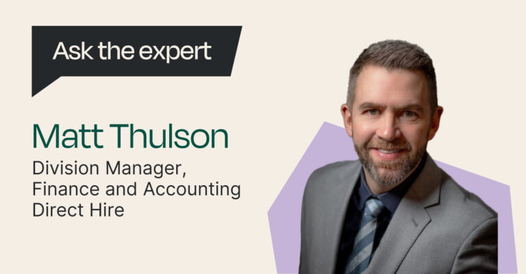 Addison Group's Matt Thulson in the latest edition of 'Ask the Expert'