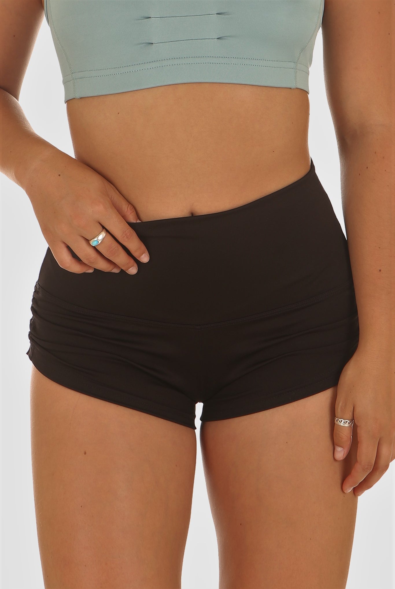 Mika Body Wear - Meeko Short - High Waisted Shorts #color_black