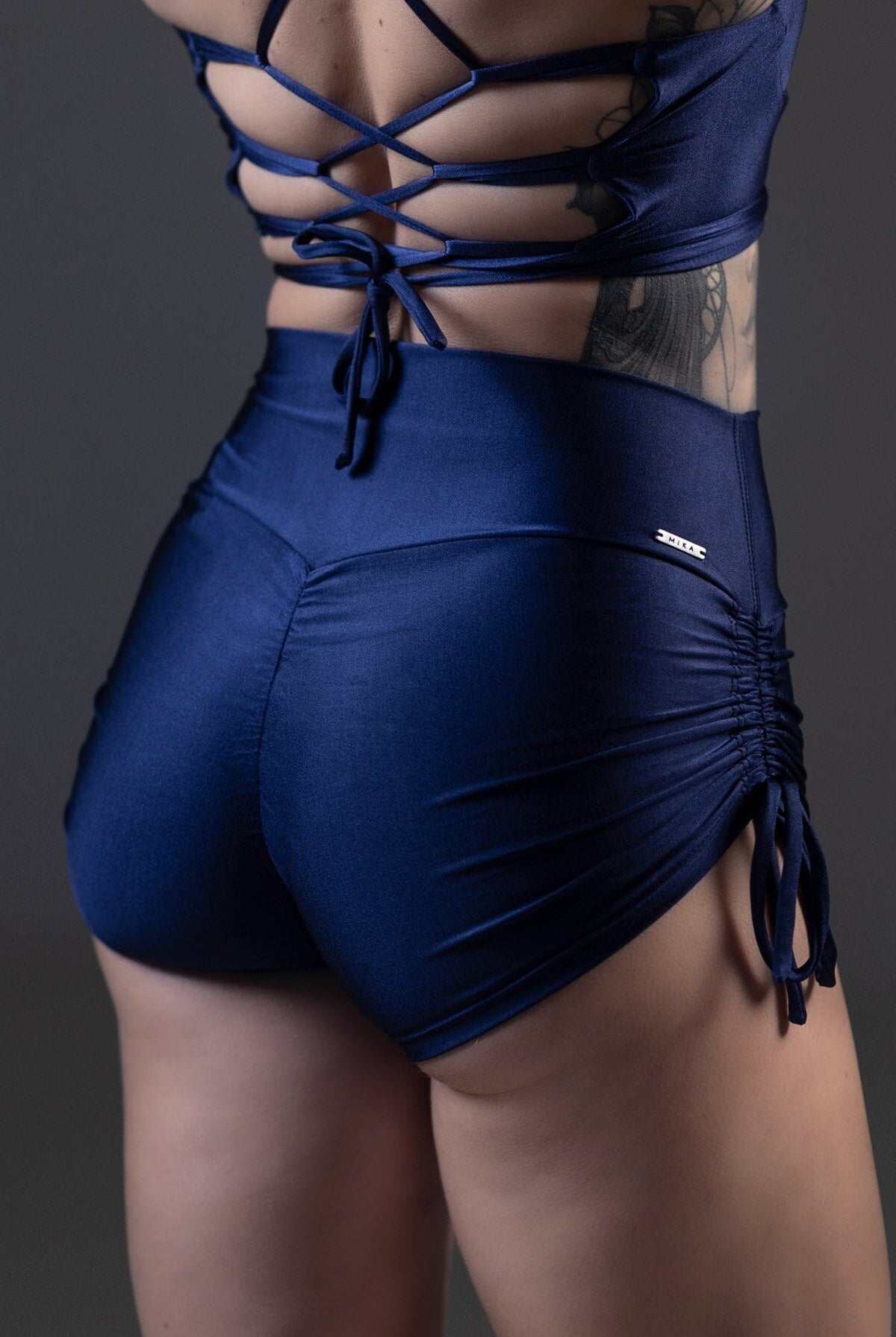 Mika Body Wear - High Rise Shorts - Addy Short #color_sapphire