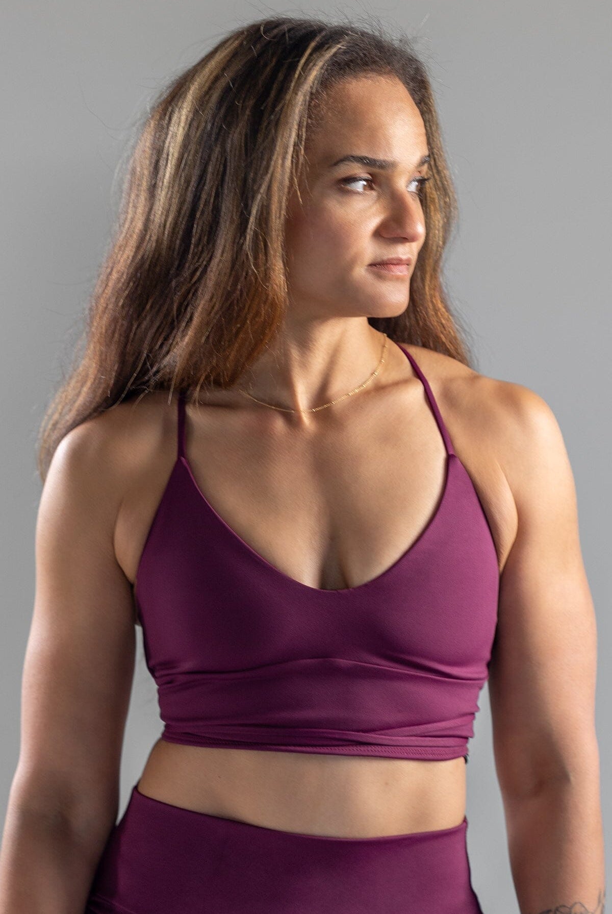 Mika Body Wear - Viento Crop #color_plum